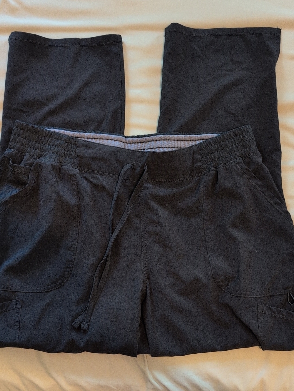 Scrubstar Black Drawstring Cargo Pants